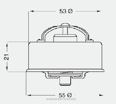 WAHLER Termostat WH 3054.87D Ford, Opel