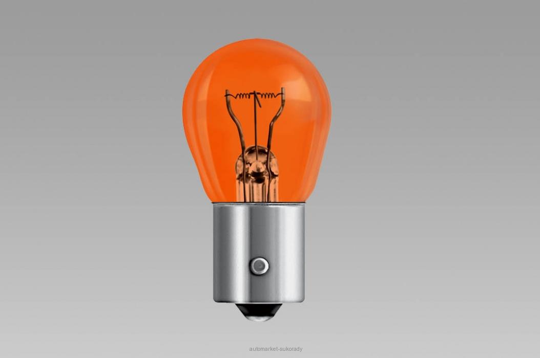 žárovka 24V 21W BAU15s oranžová HELLA (PY21W)