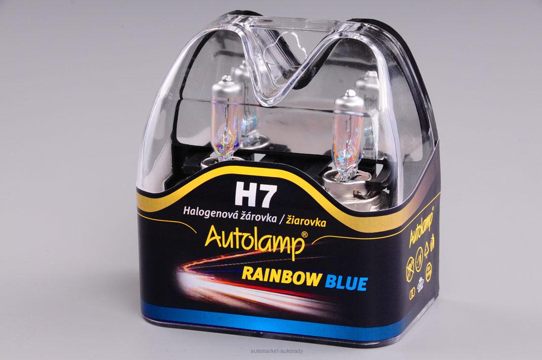 Krabička 2 x H7 12V 55W PX26d RAINBOW BLUE