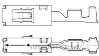 Konektor - dutinka 2,8mm MPC plochá pro vodič 0,5-1,5mm