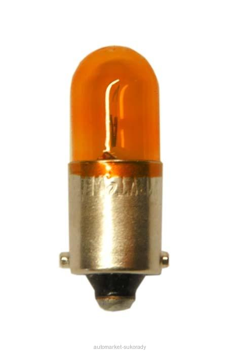 Žárovka 12V  2W BA9s oranžová