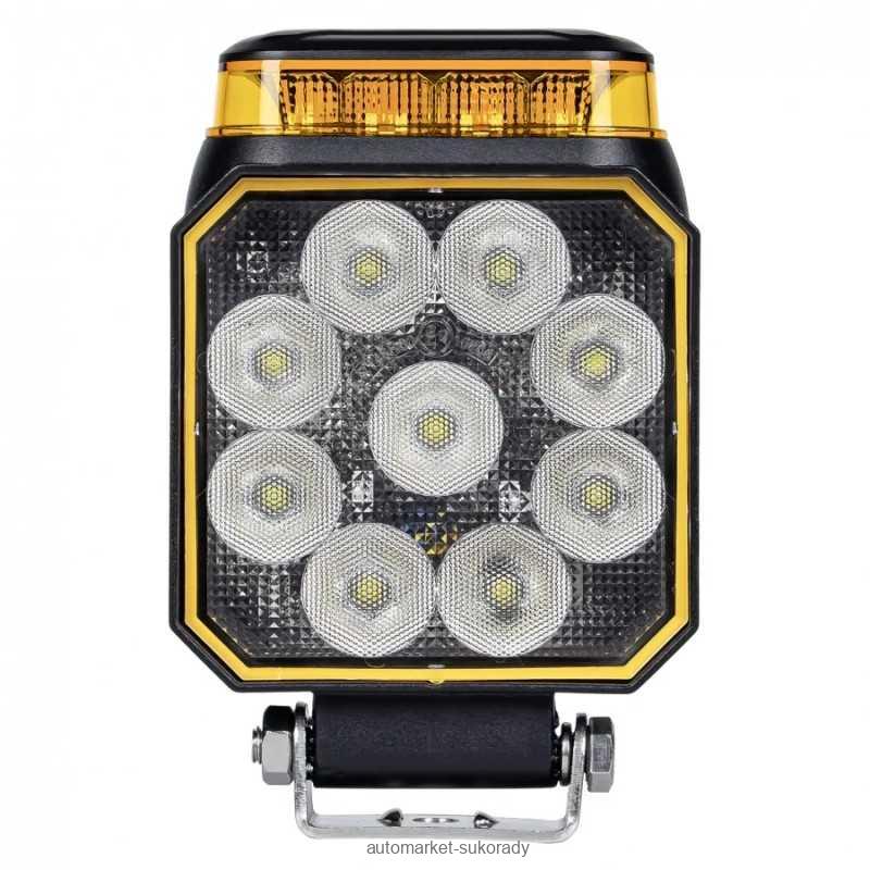 Světlomet LED pracovní + výstražný 12-24V 9x LED