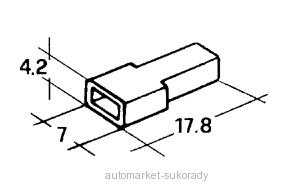 Kryt na 1 dutinku 4,8mm bílý