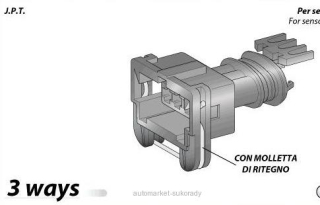 Konektor JPT TIMER 3-pin sada vč. konektorů a těsnění