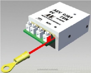 Regulátor napětí 6V/75W AEV 0361P  kostra + pól