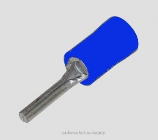 Kolík izolovaný, průřez 1,5-2,5mm2 / délka 10mm, průměr špičky 1,9mm izolace PVC