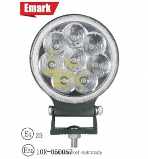 Dálkový světlomet LED 2160 lm 12-24V homologace 13cm