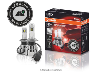 LED H7 12V 19W OSRAM set 2ks NIGHT BREAKER +220%