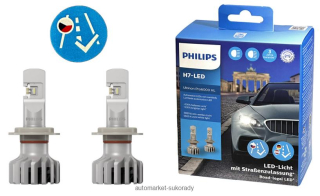 2ks LED H7 Ultinon Pro6000 HL PHILIPS +230%