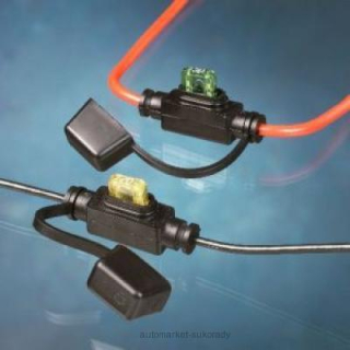 Littelfuse Držák pojistky MINI max. 20A černý kabel