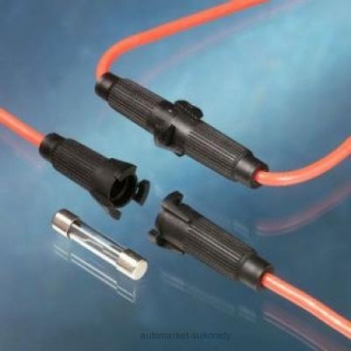 Littelfuse 04450005LXN držák skleněných pojistek 30 A oranžový kabel